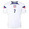 REYNA #7 USA Home Authentic Jersey World Cup 2022 - jerseymallpro