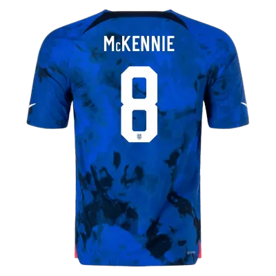 McKENNIE #8 USA Away Authentic Jersey World Cup 2022 - jerseymallpro