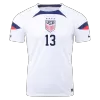 MORGAN #13 USA Home Jersey World Cup 2022 - jerseymallpro