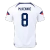 McKENNIE #8 USA Home Jersey World Cup 2022 - jerseymallpro