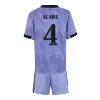 ALABA #4 Real Madrid Away Kids Jerseys Kit 2022/23 - jerseymallpro