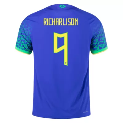 RICHARLISON #9 Brazil Away Authentic Jersey 2022 - jerseymallpro