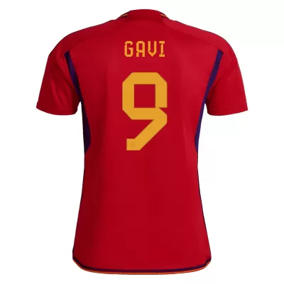 GAVI #9 Spain Home Jersey World Cup 2022 - jerseymallpro