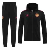 Manchester United Hoodie Tracksuit 2022/23 Black - jerseymallpro