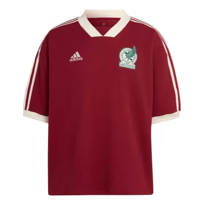 Mexico National Team Burgundy Icon Jersey 2022 - jerseymallpro
