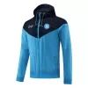 Napoli Hoodie Windbreaker Jacket 2022/23 - Blue&Black - jerseymallpro