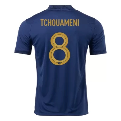 TCHOUAMENI #8 France Home Jersey World Cup 2022 - jerseymallpro