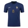 TCHOUAMENI #8 France Home Authentic Jersey World Cup 2022 - jerseymallpro