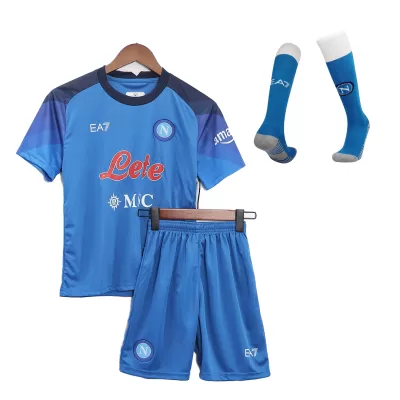 Napoli Home Kids Jerseys Full Kit 2022/23 - jerseymallpro