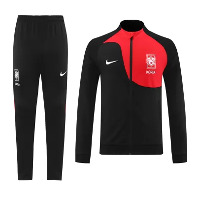 South Korea Jacket Tracksuit 2022 Black&Red - jerseymallpro