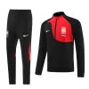 South Korea Jacket Tracksuit 2022 Black&Red - jerseymallpro