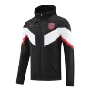 Atletico Madrid Hoodie Windbreaker Jacket 2022/23 - Black - jerseymallpro