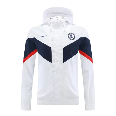 Chelsea Hoodie Windbreaker Jacket 2022/23 - White - jerseymallpro