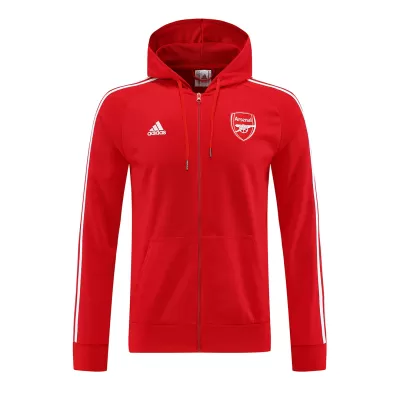 Arsenal Hoodie Jacket 2022/23 - Red - jerseymallpro