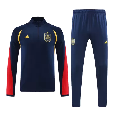 Spain 1/4 Zip Tracksuit 2022/23 Blue - jerseymallpro