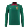 Portugal 1/4 Zip Tracksuit 2022 Green - jerseymallpro