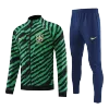 Brazil Jacket Tracksuit 2022 Green&Black - jerseymallpro