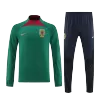 Portugal 1/4 Zip Tracksuit 2022 Green - jerseymallpro