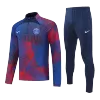 PSG 1/4 Zip Tracksuit 2022/23 Blue&Red - jerseymallpro