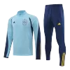 Spain 1/4 Zip Tracksuit 2022/23 Blue - jerseymallpro