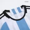 J. ALVAREZ #9 Argentina Three Stars Home Jersey 2022 - jerseymallpro