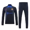 Barcelona 1/4 Zip Tracksuit 2022/23 Navy - jerseymallpro