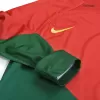 Portugal Home Long Sleeve Soccer Jersey 2022 - jerseymallpro