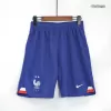 France Away Soccer Shorts 2022 - jerseymallpro