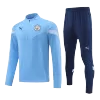 Manchester City 1/4 Zip Tracksuit 2022/23 Blue - jerseymallpro