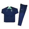 Brazil 1/4 Zip Tracksuit 2022 Navy - jerseymallpro