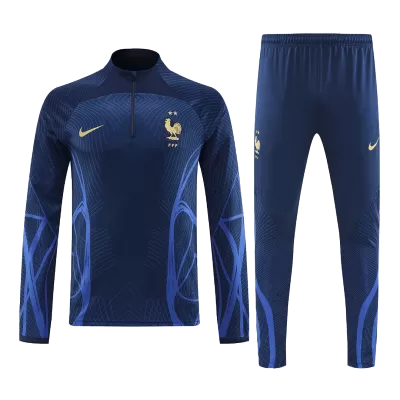 France 1/4 Zip Tracksuit 2022 Navy - jerseymallpro