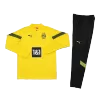 Borussia Dortmund 1/4 Zip Tracksuit 2022/23 Yellow - jerseymallpro