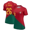 G.RAMOS #26 Portugal Home Jersey 2022 Women - jerseymallpro