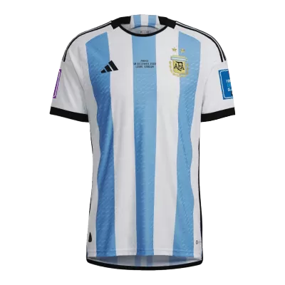 Argentina Home Authentic Jersey World Cup 2022 - Final Edition - jerseymallpro