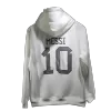 Argentina 3 Stars MESSI #10 Sweater Hoodie 2022 - White - jerseymallpro