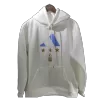 Argentina 3 Stars MESSI #10 Sweater Hoodie 2022 - White - jerseymallpro