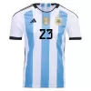 E. MARTINEZ #23 Argentina Three Stars Home Jersey 2022 - jerseymallpro