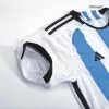 New SignMESSI #10 Argentina 3 Stars Home Soccer Champion Jersey 2022 - jerseymallpro