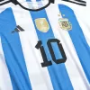 New MESSI #10 Argentina Home World Cup 2022 Champion Authentic Jersey - jerseymallpro