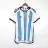 Argentina Three Stars Home Authentic Jersey World Cup 2022 - jerseymallpro