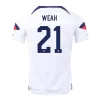 WEAH #21 USA Home Jersey World Cup 2022 - jerseymallpro