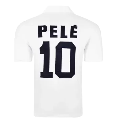 Vintage Soccer Jersey PELÉ #10 Santos FC Home 1970 - jerseymallpro