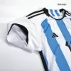 New MESSI #10 Argentina Three Stars Home 2022 Champion Jersey - jerseymallpro