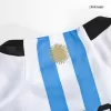 New MESSI #10 Argentina Three Stars Home 2022 Champion Jersey - jerseymallpro