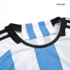 New MESSI #10 Argentina Three Stars Home 2022 Champion Jersey - jerseymallpro