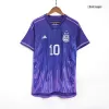 New MESSI #10 Argentina Three Stars Away World Cup 2022 Champion Jersey - jerseymallpro