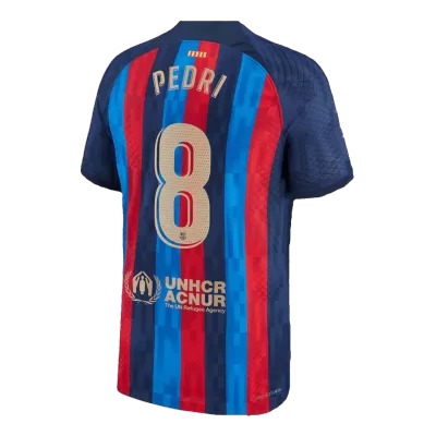 PEDRI #8 Barcelona Home Authentic Jersey 2022/23 - jerseymallpro