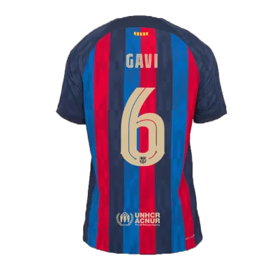 GAVI #6 Barcelona Home Authentic Jersey 2022/23 - UCL - jerseymallpro