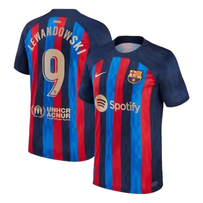 Replica LEWANDOWSKI #9 Barcelona Home Jersey 2022/23 By Nike - jerseymallpro