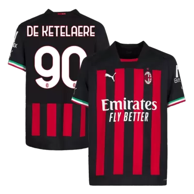 Replica DE KETELAERE #90 AC Milan Home Jersey 2022/23 By Puma - jerseymallpro